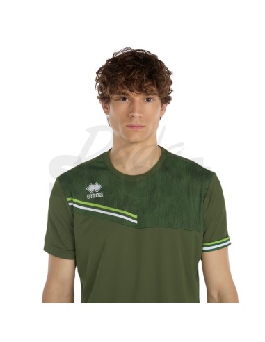 ERREA MAGLIA EVAN VERDE MILITARE VERDE FLUO BIANCO