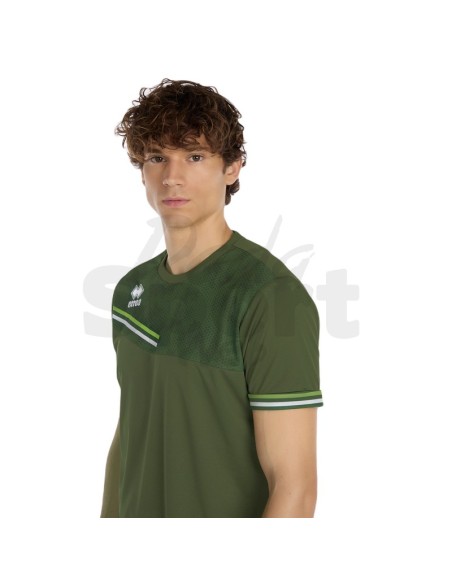ERREA MAGLIA EVAN VERDE MILITARE VERDE FLUO BIANCO