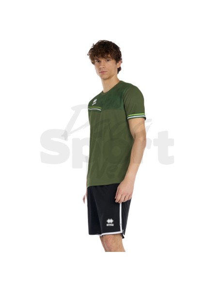 ERREA MAGLIA EVAN VERDE MILITARE VERDE FLUO BIANCO