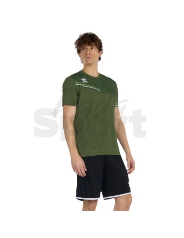 ERREA MAGLIA EVAN VERDE MILITARE VERDE FLUO BIANCO