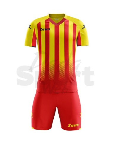 ZEUS KIT CALCIO VENUS ROSSO GIALLO