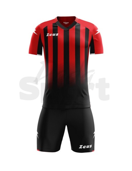 ZEUS KIT CALCIO VENUS ROSSO NERO