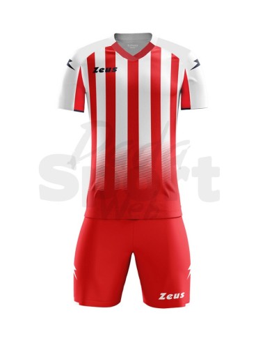 ZEUS KIT CALCIO VENUS ROSSO BIANCO