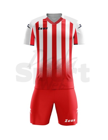 ZEUS KIT CALCIO VENUS ROSSO BIANCO