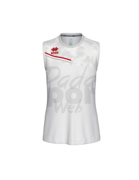 ERREA CANOTTA ELOY BIANCO ROSSO GRIGIO
