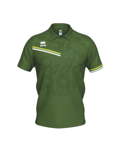 ERREA POLO EMIR VERDE MILITARE VERDE FLUO BIANCO