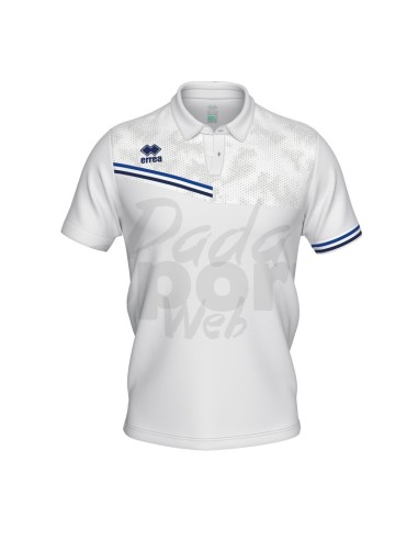ERREA POLO EMIR BIANCO AZZURRO BLU