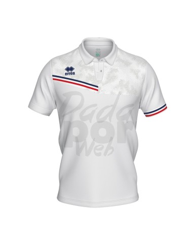 ERREA POLO EMIR BIANCO BLU ROSSO