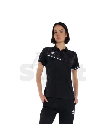 ERREA POLO EDEN NERO ANTRACITE BIANCO