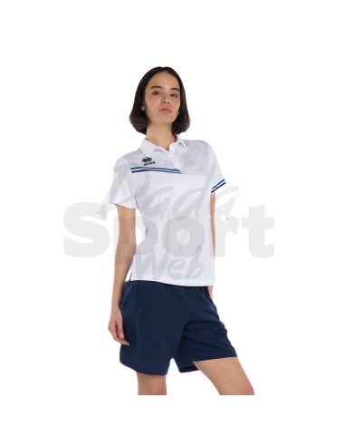 ERREA POLO EDEN BIANCO AZZURRO BLU