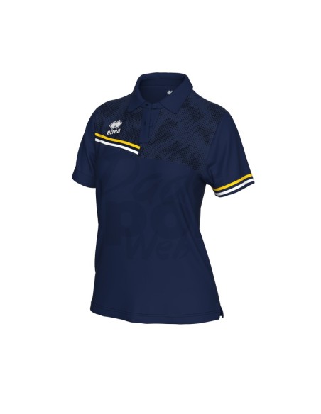 ERREA POLO EDEN BLU GIALLO BIANCO
