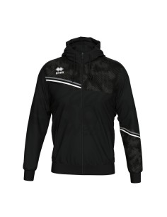 ERREA FELPA CON CAPPUCCIO EBER NERO ANTRACITE BIANCO