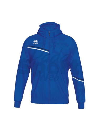 ERREA FELPA CON CAPPUCCIO EBER AZZURRO BLU BIANCO