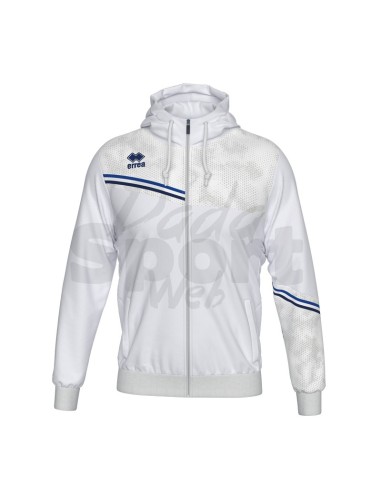 ERREA FELPA CON CAPPUCCIO EBER BIANCO AZZURRO BLU