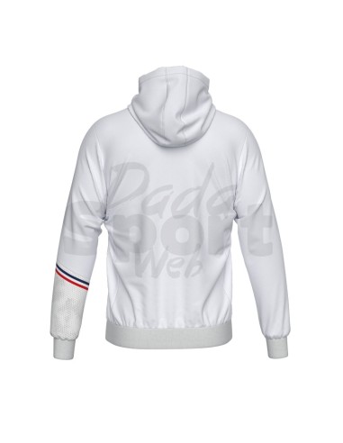 ERREA FELPA CON CAPPUCCIO EBER BIANCO BLU ROSSO