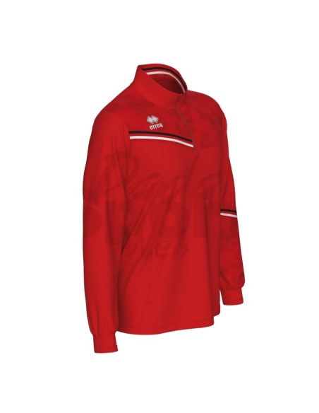ERREA FELPA ALLENAMENTO ELIAS ROSSO NERO BIANCO