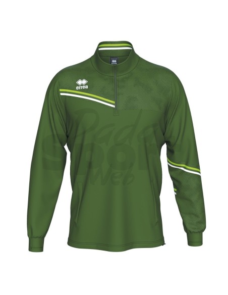 ERREA FELPA ALLENAMENTO ELIAS VERDE MILITARE VERDE FLUO BIANCO