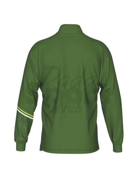 ERREA FELPA ALLENAMENTO ELIAS VERDE MILITARE VERDE FLUO BIANCO