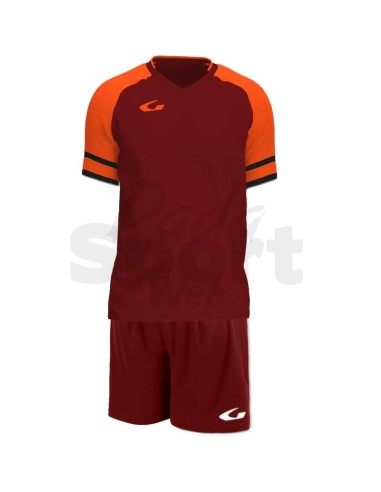 GEMS KIT CALCIO DRESDA GRANATA ARANCIO