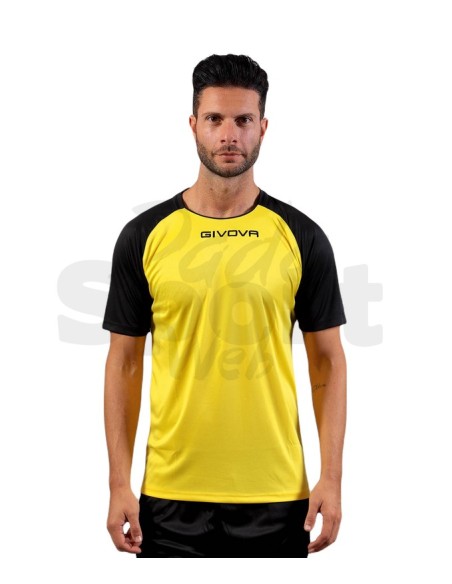 GIVOVA SHIRT CAPO GIALLO NERO