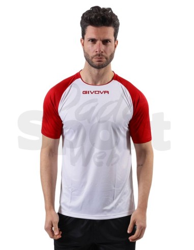 GIVOVA SHIRT CAPO BIANCO ROSSO