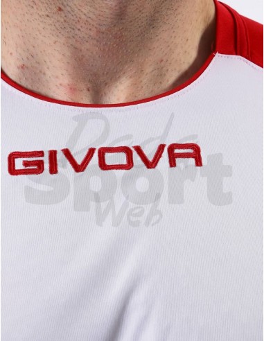 GIVOVA SHIRT CAPO BIANCO ROSSO
