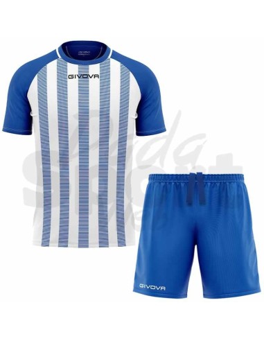 GIVOVA KIT CALCIO TRATTO AZZURRO BIANCO