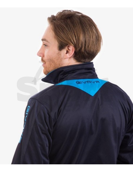 Givova Tuta Sportiva Visa Blu Turchese  Completo Relax e Allenamento Unisex