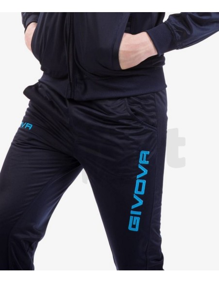 Givova Tuta Sportiva Visa Blu Turchese  Completo Relax e Allenamento Unisex