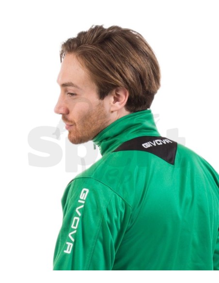 Givova Tuta Sportiva Visa Verde Nero Completo Relax e Allenamento Unisex