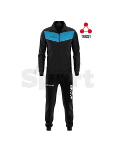 Givova Tuta Sportiva Visa Nero Turchese Completo Relax e...
