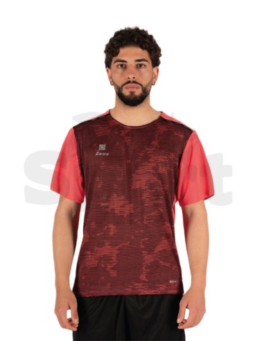 ZEUS T-SHIRT KNIT CORALLO NERO