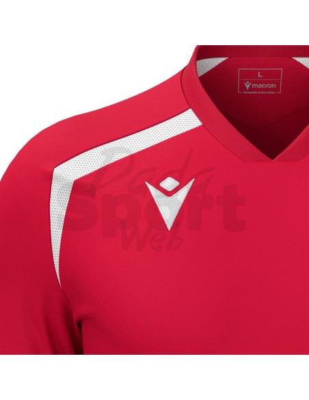 MACRON MAGLIA CALCIO WYRM ROSSO BIANCO