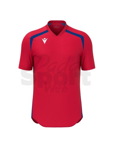 MACRON MAGLIA CALCIO WYRM ROSSO AZZURRO