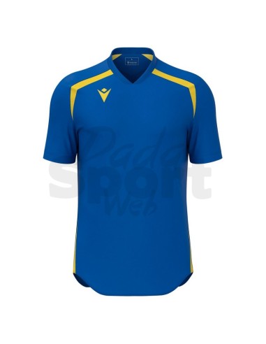 MACRON MAGLIA CALCIO WYRM AZZURRO GIALLO