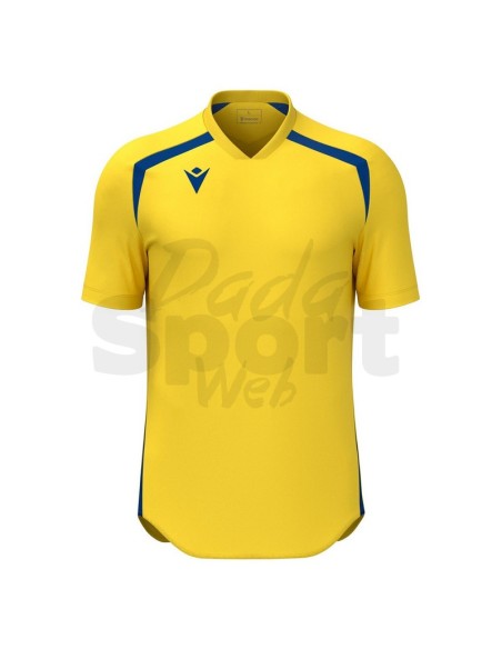 MACRON MAGLIA CALCIO WYRM GIALLO AZZURRO