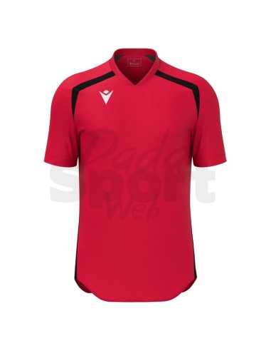 MACRON MAGLIA CALCIO WYRM ROSSO NERO