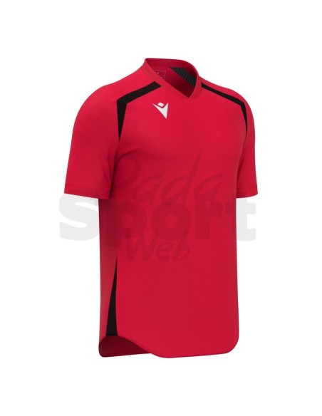 MACRON MAGLIA CALCIO WYRM ROSSO NERO