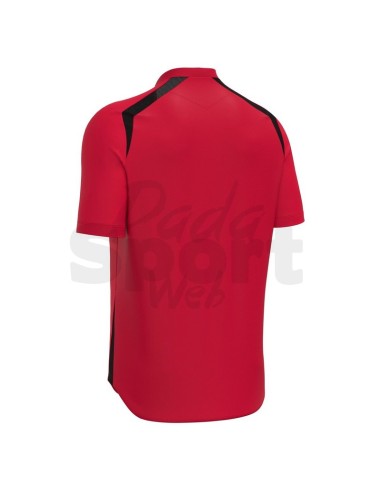 MACRON MAGLIA CALCIO WYRM ROSSO NERO