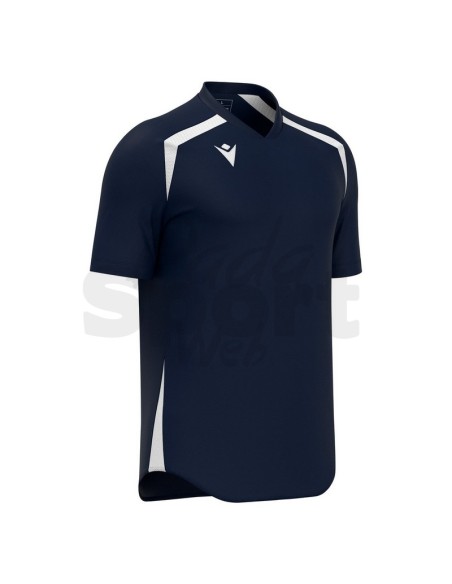 MACRON MAGLIA CALCIO WYRM BLU BIANCO