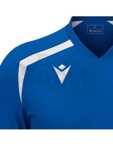 MACRON MAGLIA CALCIO WYRM AZZURRO BIANCO
