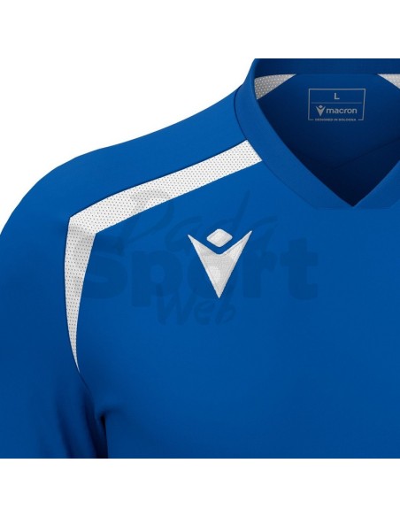 MACRON MAGLIA CALCIO WYRM AZZURRO BIANCO