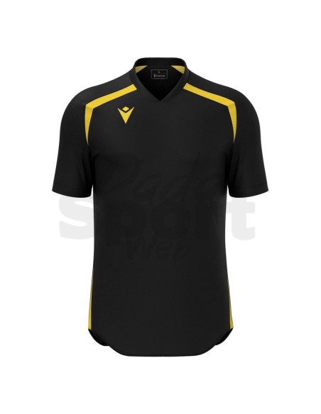MACRON MAGLIA CALCIO WYRM NERO GIALLO