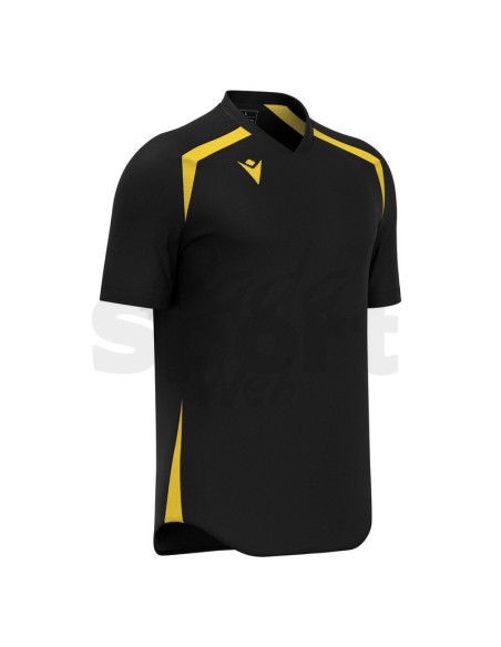MACRON MAGLIA CALCIO WYRM NERO GIALLO