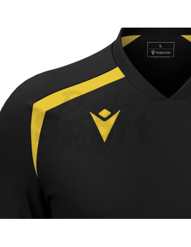 MACRON MAGLIA CALCIO WYRM NERO GIALLO
