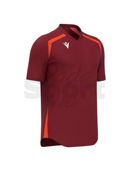 MACRON MAGLIA CALCIO WYRM GRANATA ARANCIO