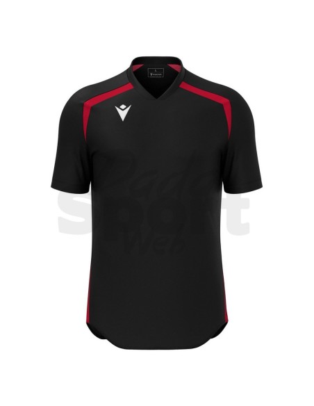 MACRON MAGLIA CALCIO WYRM NERO ROSSO