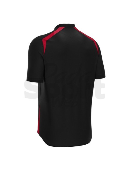 MACRON MAGLIA CALCIO WYRM NERO ROSSO