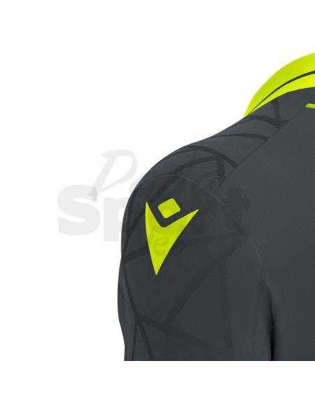 MACRON MAGLIA CERBERUS ECO ANTRACITE GIALLO FLUO