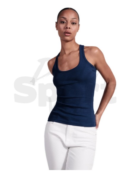 Canotta Donna Roly Carolina in Cotone a Costine | Stile Vogatore